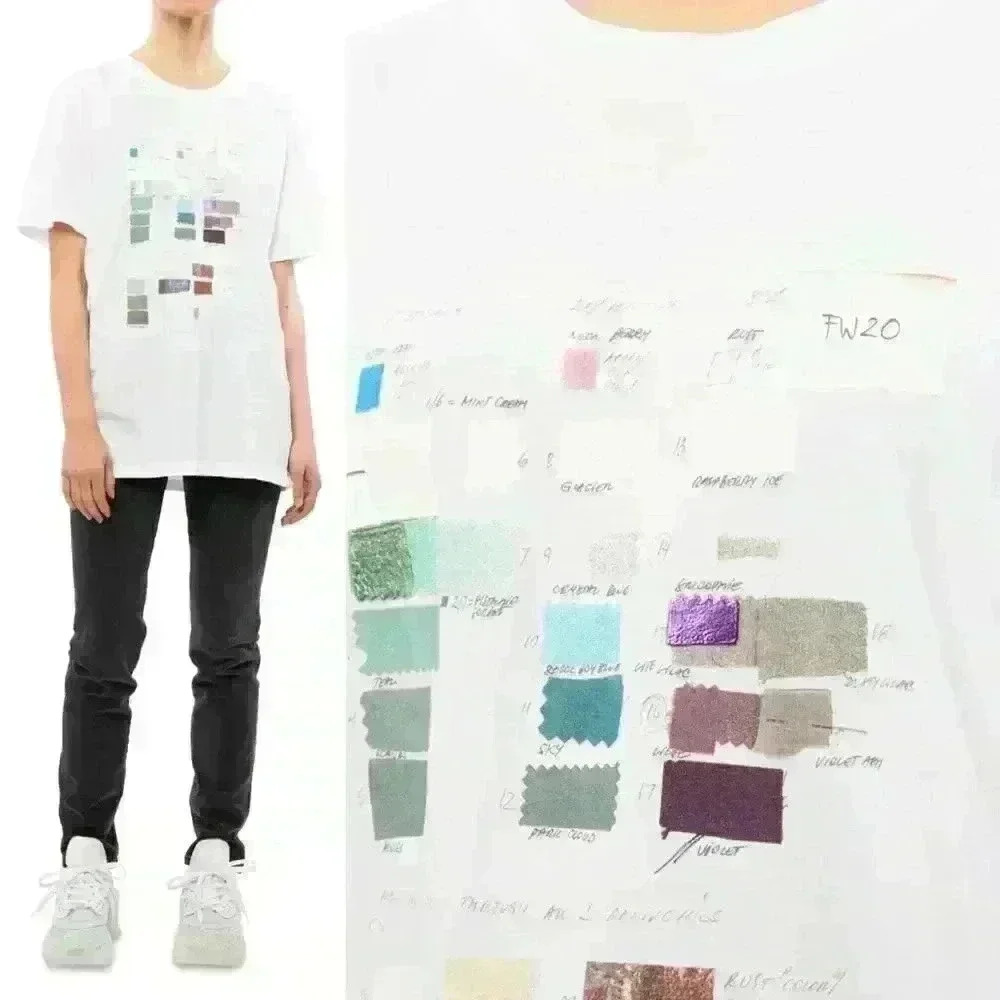 MM6 Maison Margiela Swatch Print Relaxed Fit Jersey T-shirt - Picture 15 of 16